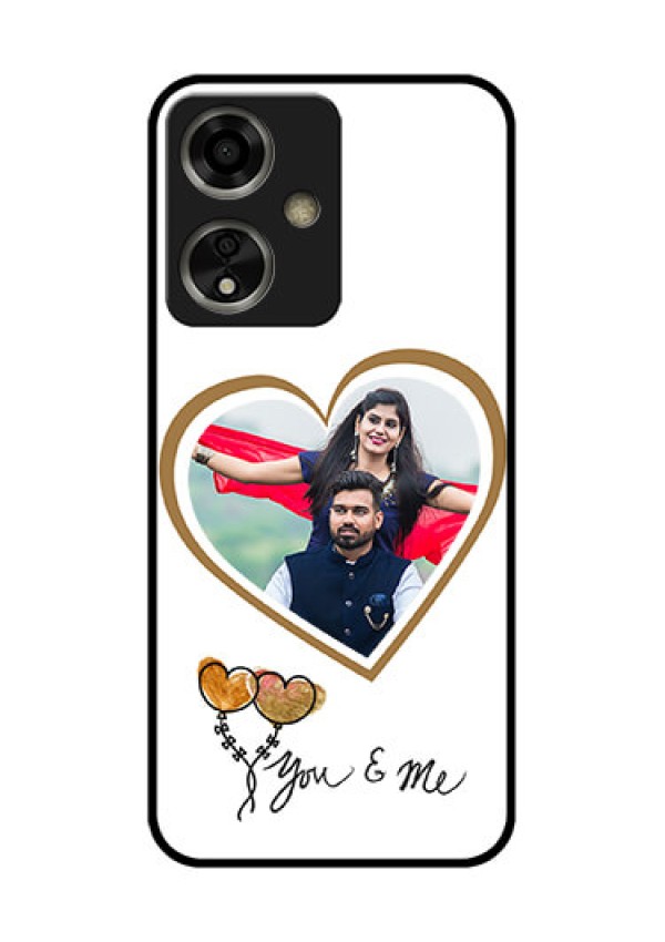 Oppo A59 5G Custom Glass Phone Case - You & Me Design