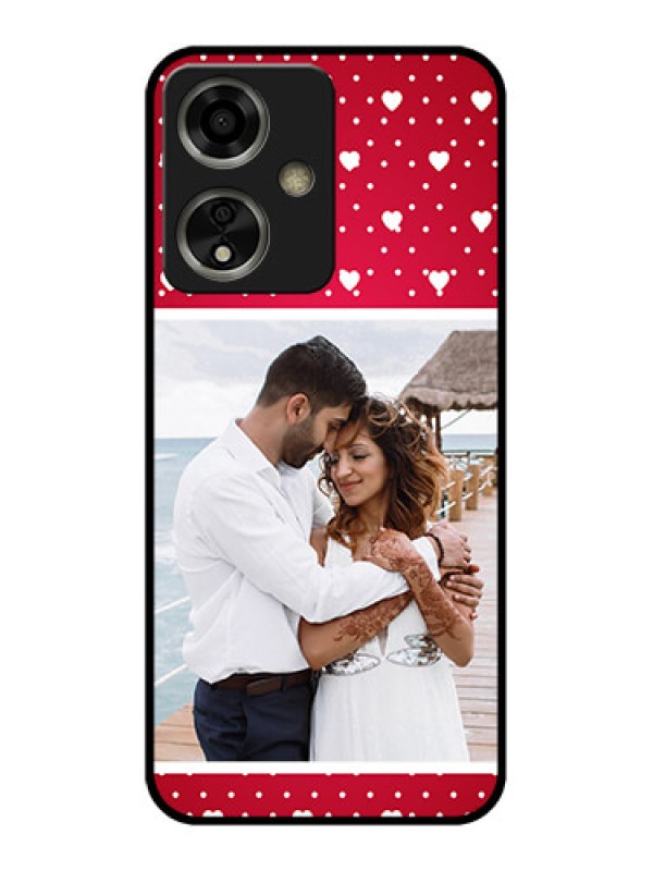Custom Oppo A59 5G Custom Glass Phone Case - Hearts Mobile Case Design