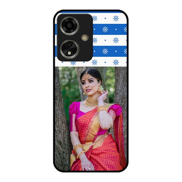 Oppo A59 5G Custom Glass Phone Case - Snow Pattern Design