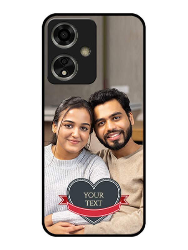 Custom Oppo A59 5G Custom Glass Phone Case - Just Married Couple Design