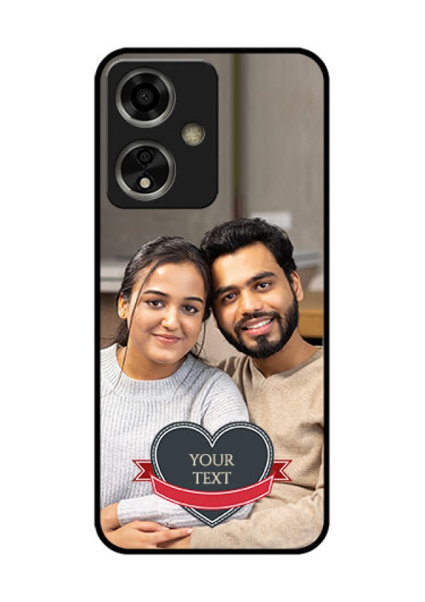 Oppo A59 5G Custom Glass Phone Case - Just Married Couple Design
