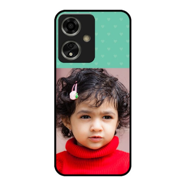 Oppo A59 5G Custom Glass Phone Case - Lovers Picture Design