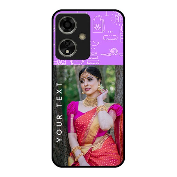 Oppo A59 5G Custom Glass Phone Case - Birthday Icons Design