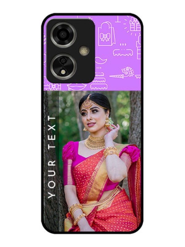 Custom Oppo A59 5G Custom Glass Phone Case - Birthday Icons Design