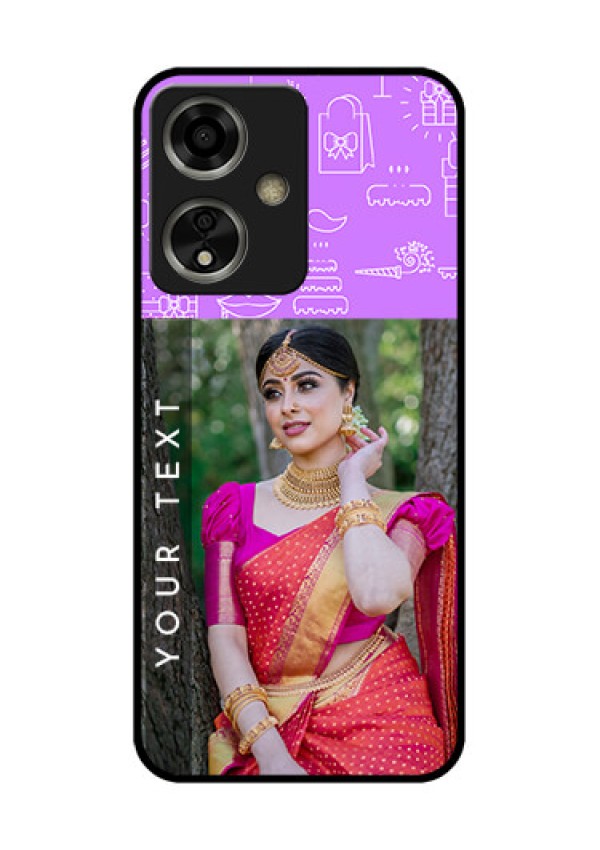 Oppo A59 5G Custom Glass Phone Case - Birthday Icons Design