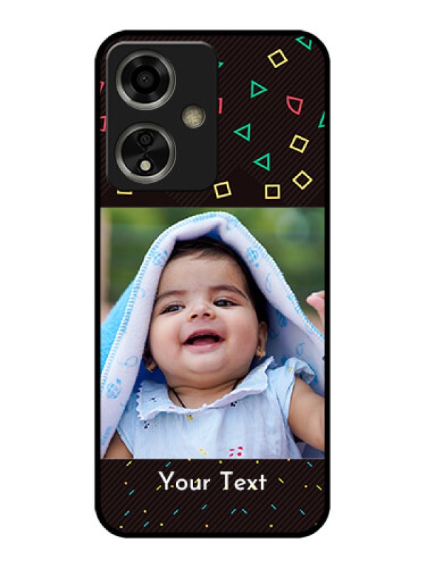 Custom Oppo A59 5G Custom Glass Phone Case - With Confetti Birthday Design