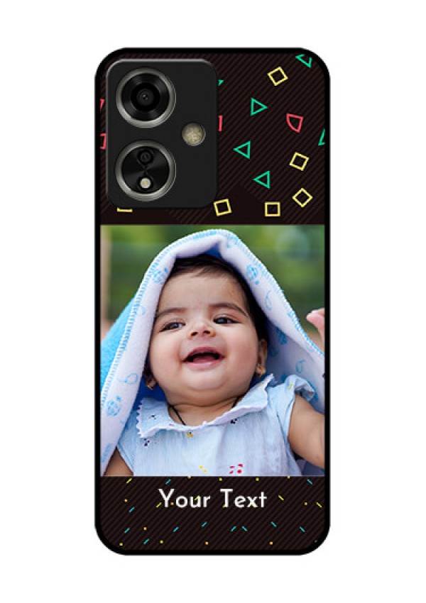Oppo A59 5G Custom Glass Phone Case - With Confetti Birthday Design