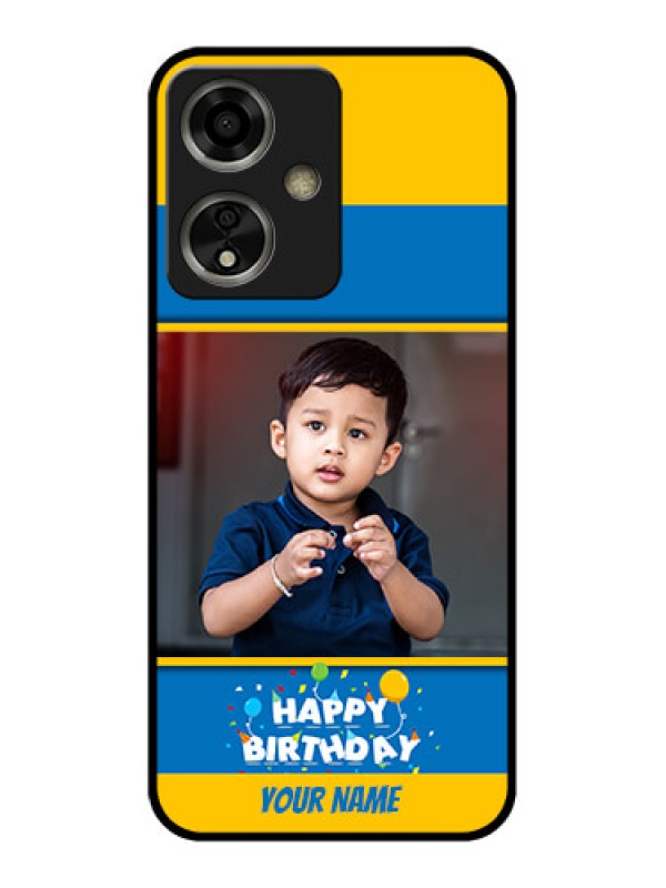 Custom Oppo A59 5G Custom Glass Phone Case - Birthday Wishes Design