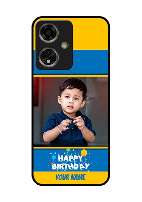 Oppo A59 5G Custom Glass Phone Case - Birthday Wishes Design
