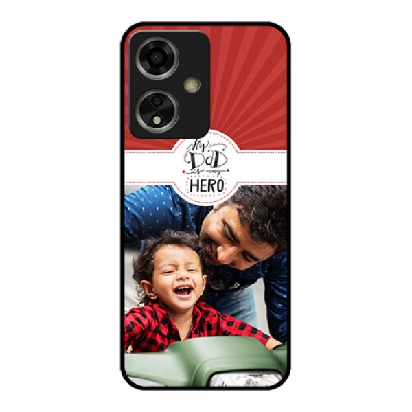 Oppo A59 5G Custom Glass Phone Case - My Dad Hero Design