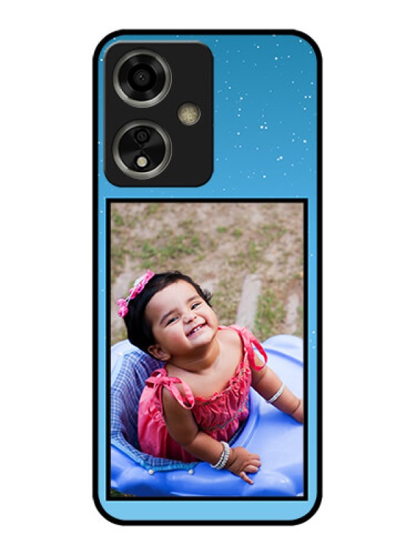 Custom Oppo A59 5G Custom Glass Phone Case - Wave Pattern Colorful Design