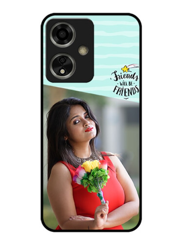 Custom Oppo A59 5G Custom Glass Phone Case - Friends Picture Icon Design