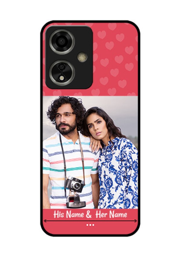 Oppo A59 5G Custom Glass Phone Case - Simple Love Design