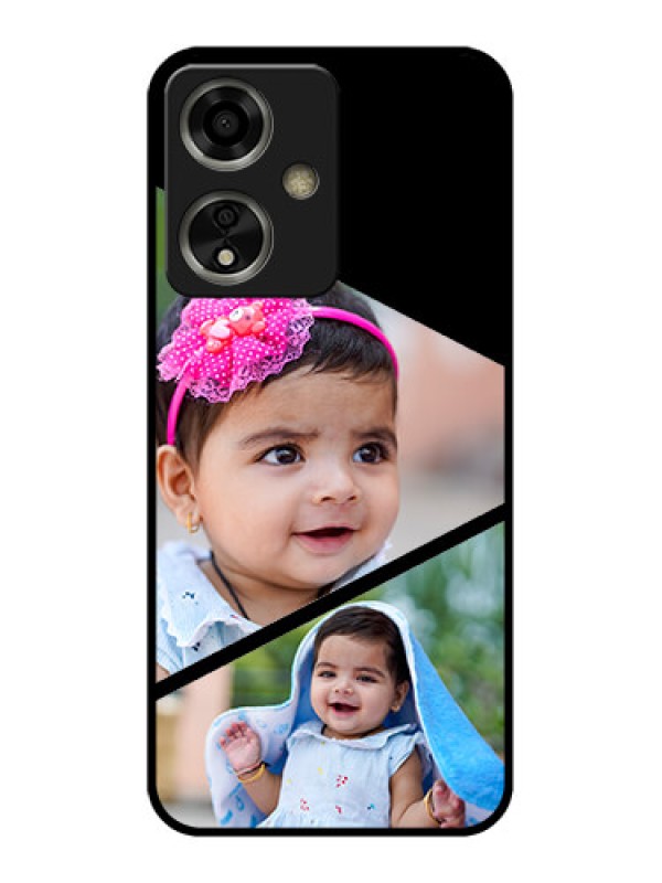 Custom Oppo A59 5G Custom Glass Phone Case - Semi Cut Design