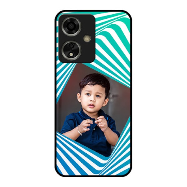 Oppo A59 5G Custom Glass Phone Case - Abstract Spiral Design