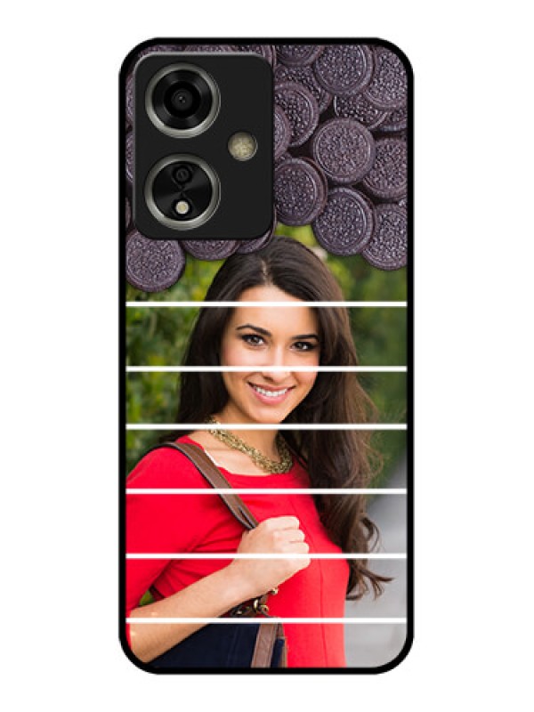 Custom Oppo A59 5G Custom Glass Phone Case - With Oreo Biscuit Design