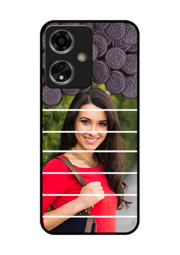 Oppo A59 5G Custom Glass Phone Case - With Oreo Biscuit Design