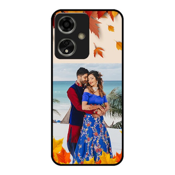Oppo A59 5G Custom Glass Phone Case - Autumn Maple Leaves Design Oppo A59 5G Custom Glass Phone Case - Autumn Maple Leaves Design