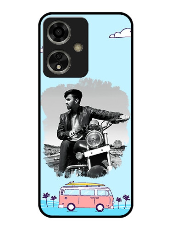 Custom Oppo A59 5G Custom Glass Phone Case - Travel & Adventure Design