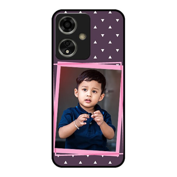 Oppo A59 5G Custom Glass Phone Case - Triangle Pattern Dotted Design Oppo A59 5G Custom Glass Phone Case - Triangle Pattern Dotted Design