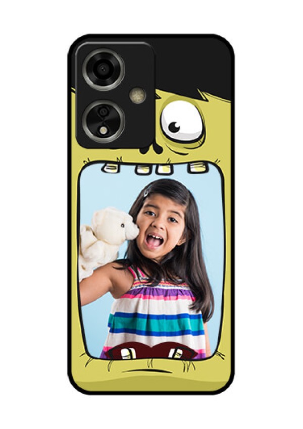 Oppo A59 5G Custom Glass Phone Case - Cartoon Monster Back Case Design