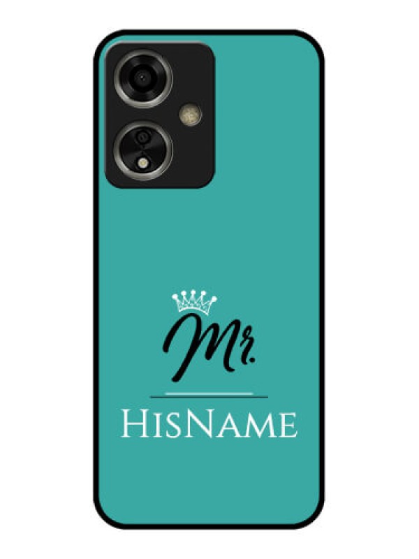 Custom Oppo A59 5G Custom Glass Phone Case - Mr With Name Design