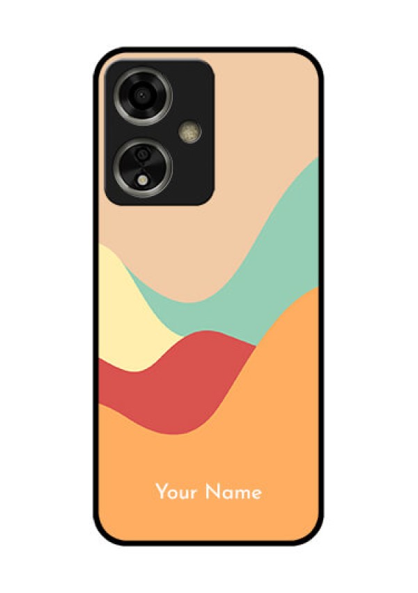 Oppo A59 5G Custom Glass Phone Case - Ocean Waves Multi - Colour Design