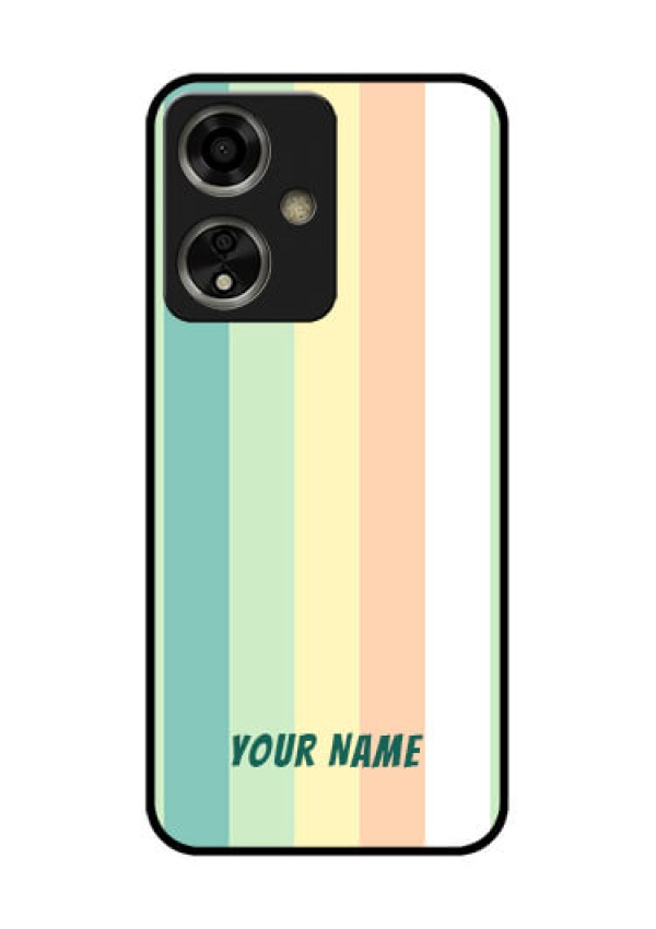 Oppo A59 5G Custom Glass Phone Case - Multi - Colour Stripes Design