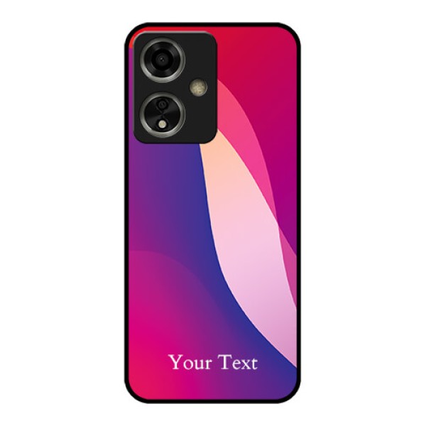 Oppo A59 5G Custom Glass Phone Case - Digital Abstract Overlap Design Oppo A59 5G Custom Glass Phone Case - Digital Abstract Overlap Design