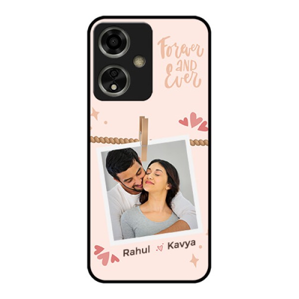 Oppo A59 5G Custom Glass Phone Case - Forever And Ever Love Design Oppo A59 5G Custom Glass Phone Case - Forever And Ever Love Design
