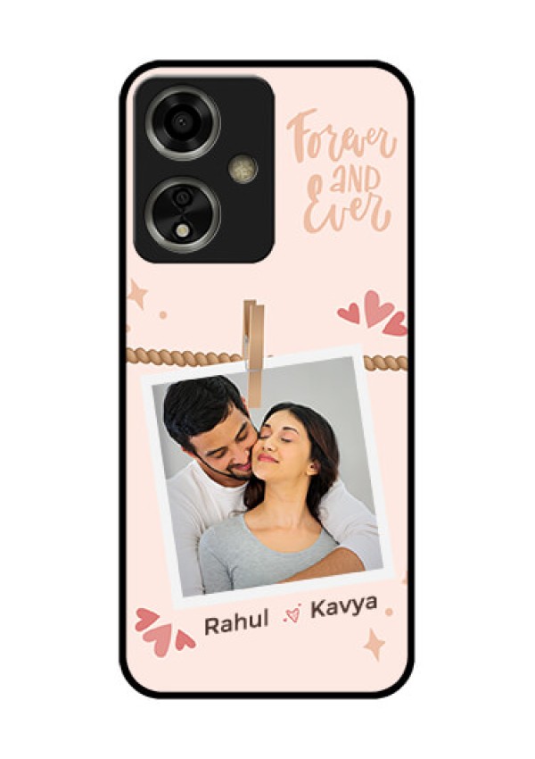 Oppo A59 5G Custom Glass Phone Case - Forever And Ever Love Design