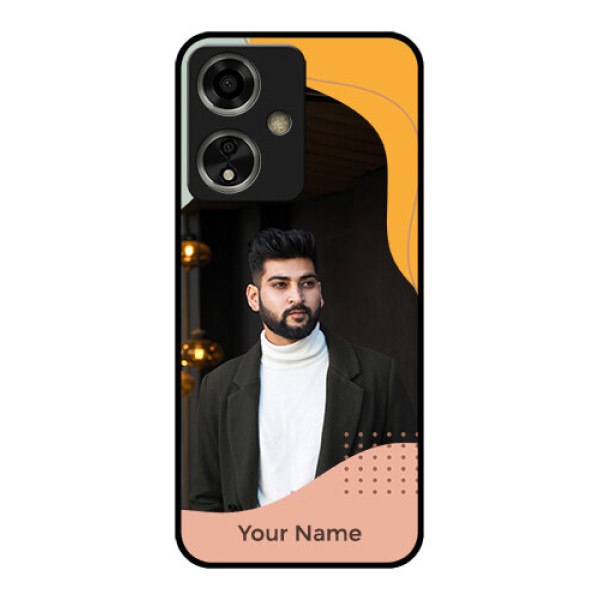 Oppo A59 5G Custom Glass Phone Case - Tri - Coloured Overlay Design Oppo A59 5G Custom Glass Phone Case - Tri - Coloured Overlay Design