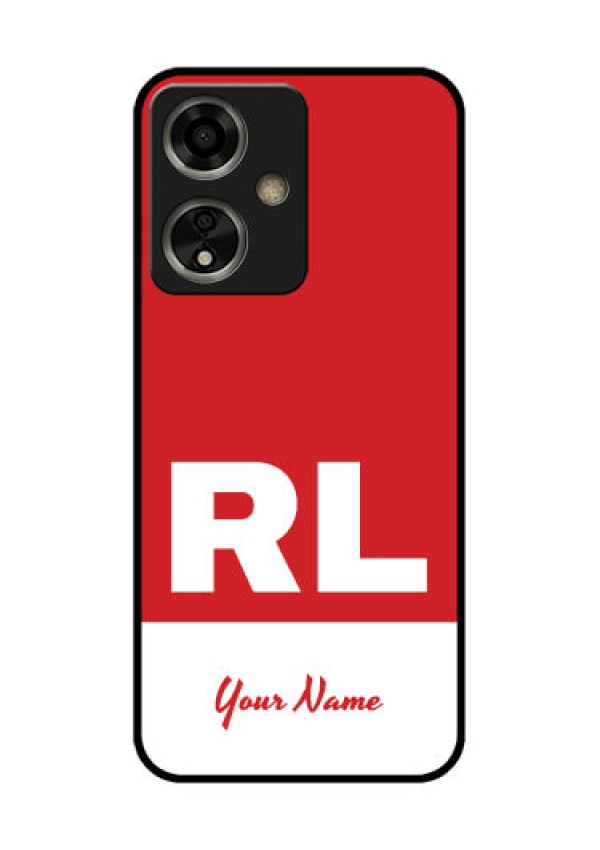 Oppo A59 5G Custom Glass Phone Case - Dual Tone Custom Text Design