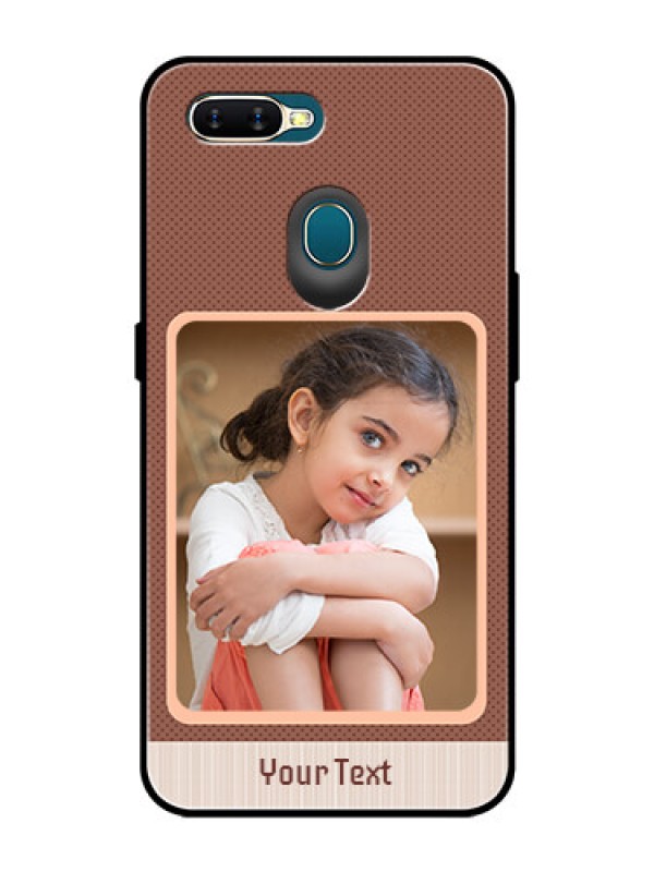 Custom Oppo A5s Custom Glass Phone Case  - Simple Pic Upload Design