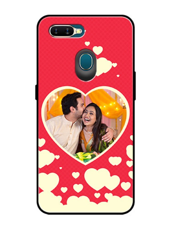 Custom Oppo A5s Custom Glass Mobile Case  - Love Symbols Phone Cover Design