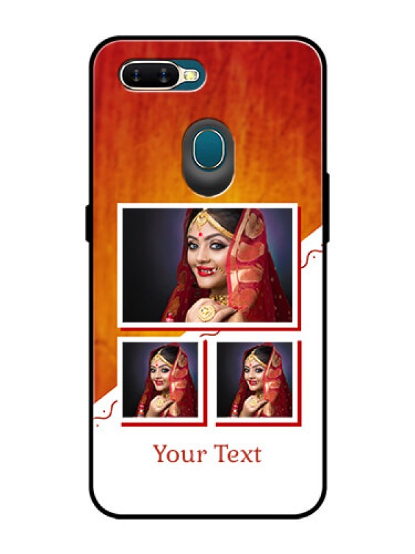Custom Oppo A5s Custom Glass Phone Case  - Wedding Memories Design  