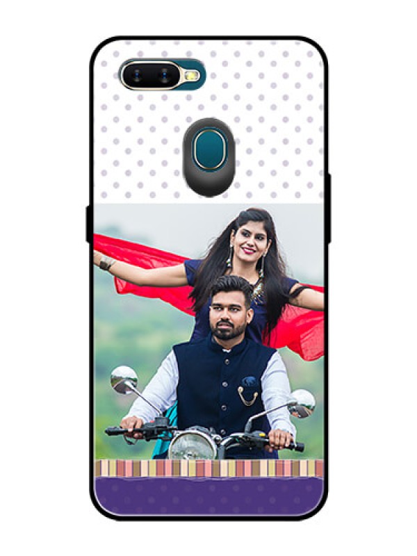 Custom Oppo A5s Photo Printing on Glass Case  - Cute Family Design