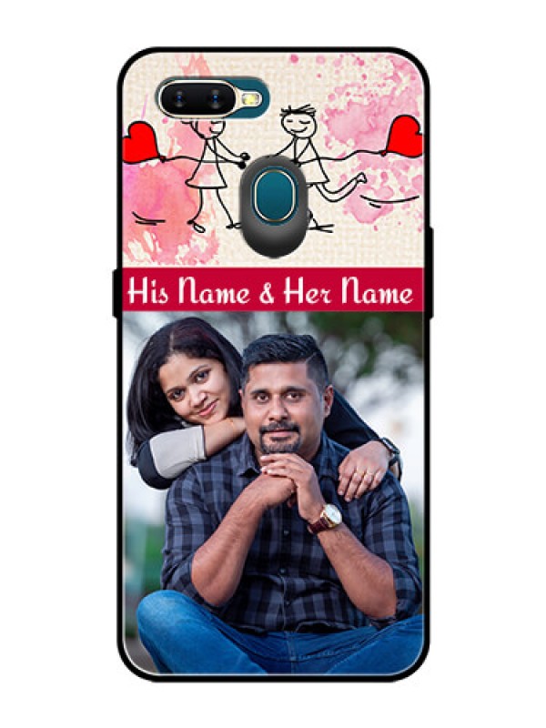 Custom Oppo A5s Photo Printing on Glass Case  - You and Me Case Design