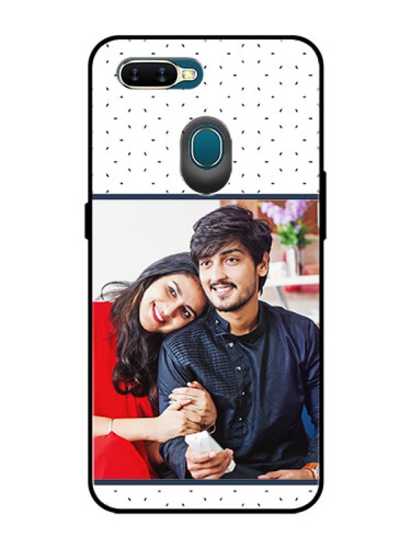 Custom Oppo A5s Personalized Glass Phone Case  - Premium Dot Design