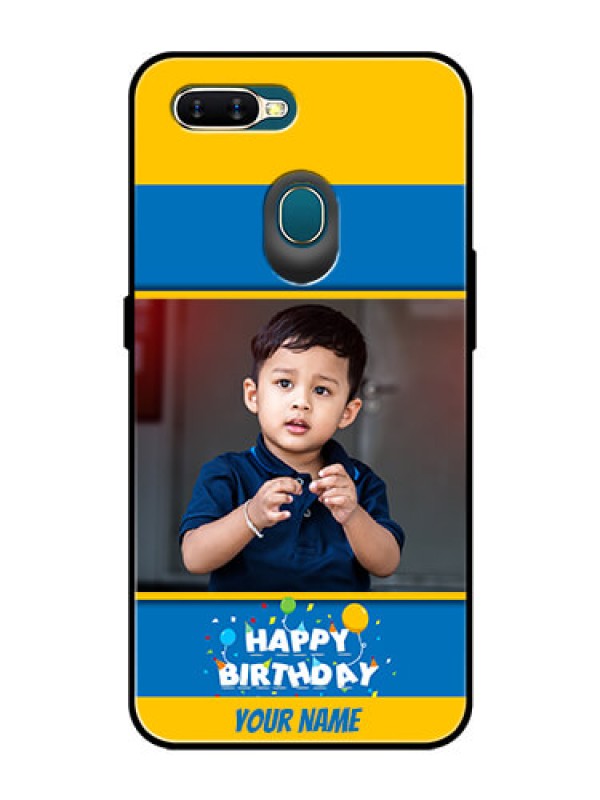 Custom Oppo A5s Custom Glass Mobile Case  - Birthday Wishes Design