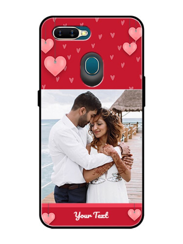 Custom Oppo A5s Custom Glass Phone Case  - Valentines Day Design