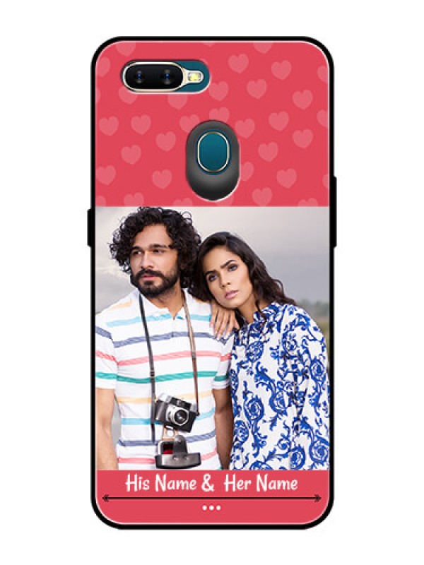 Custom Oppo A5s Photo Printing on Glass Case  - Simple Love Design