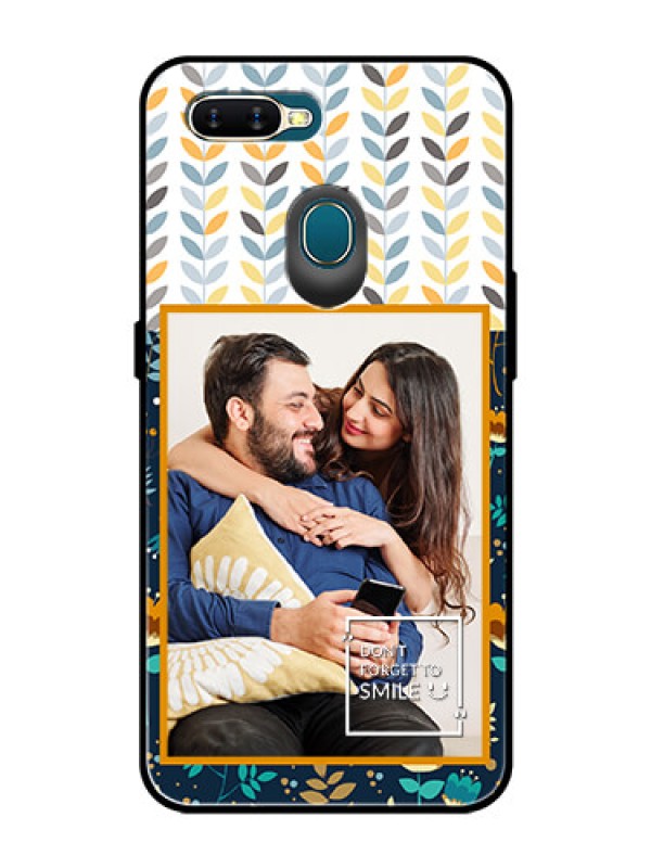 Custom Oppo A5s Custom Glass Mobile Case  - Pattern Design