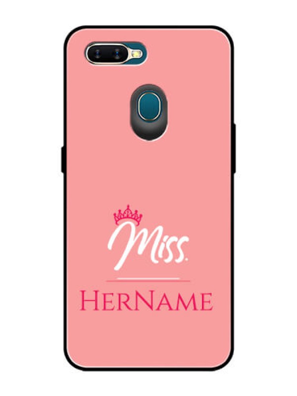 Custom Oppo A5S Custom Glass Phone Case Mrs with Name
