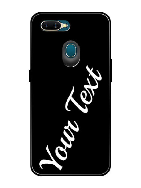 Custom Oppo A5S Custom Glass Mobile Cover with Your Name