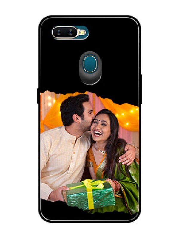 Custom Oppo A5s Custom Glass Phone Case - Tear-off Design