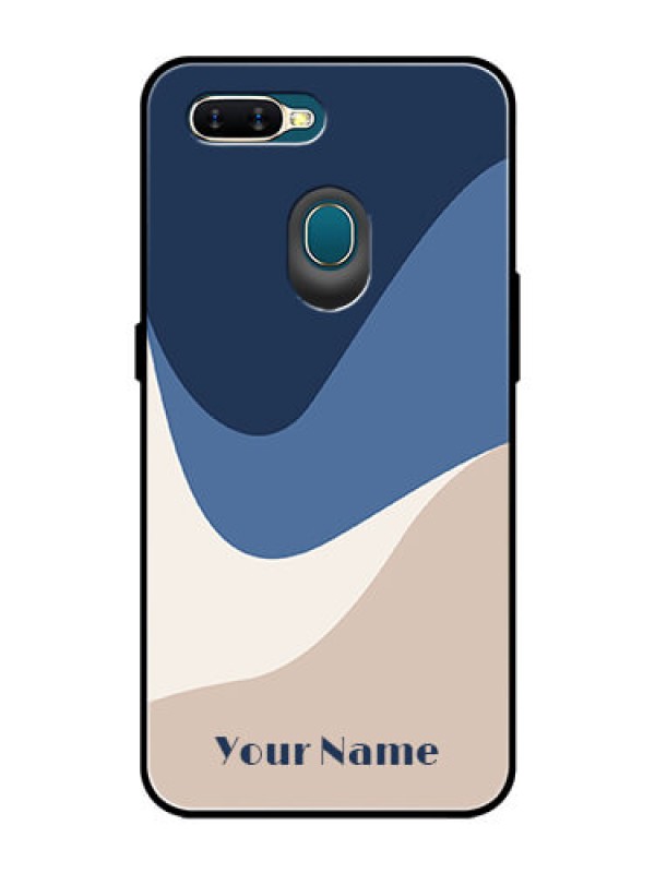 Custom Oppo A5s Custom Glass Phone Case - Abstract Drip Art Design