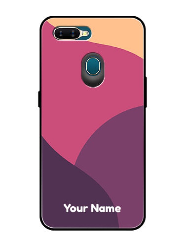 Custom Oppo A5s Custom Glass Phone Case - Mixed Multi-colour abstract art Design