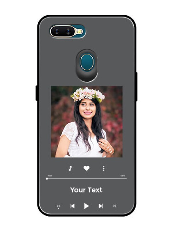 Custom Oppo A5s Custom Glass Mobile Case - Play The Music Design