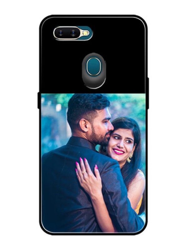 Custom Oppo A5S Custom Glass Phone Case - Upload Full Picture With Custom Color Design